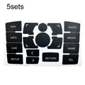 5sets Multimedia Radio Panel Repair Sticker Button Repair Decal, For Audi A6 / A6L 2007-2011 Left Drive, For Audi A6 / A6L 2004-2006 Left Drive