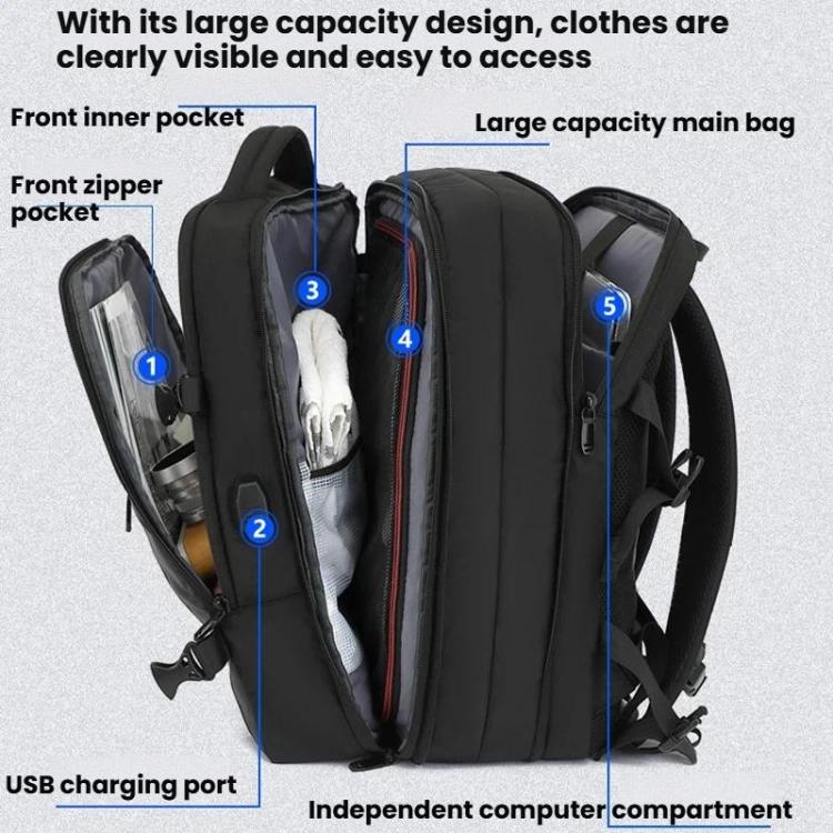 KINGSGEAR Commuting Business Traveling Backpack Large Capacity Luggage Computer Bag
