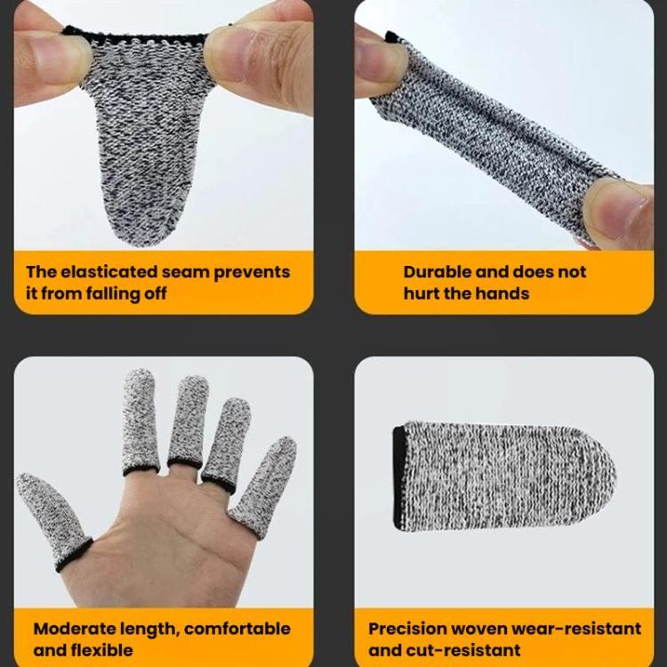 15 Needle Anti-Cut Finger Gloves Engraving Anti-Cut Protective Finger Gloves, 10pcs