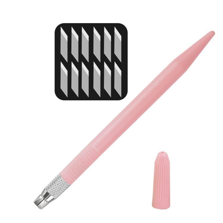14pcs /Set Rubber Stamp Paper Cutting Carving Knife DIY Fruit Carving Knife, Pink, Black, Green