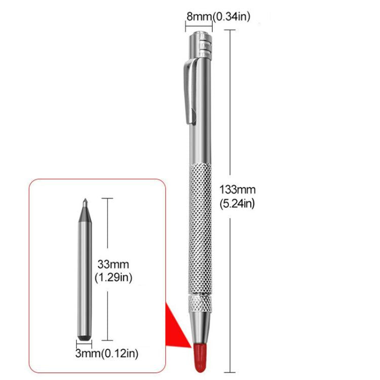 Tungsten Steel Scratching Strong Magnetic Diamond Scratching Pen Needle Glass Marker Pen