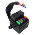 12V/80A Motorcycle 6-Way Waterproof Fuse Box with Starter Relay