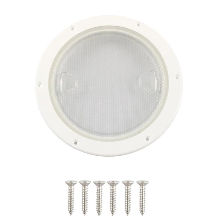 Yacht/Marine Nylon Round Transparent Deck Cover, 4 inch, 6 inch, 8 inch, 4 inch With Screws, 6 inch With Screws, 8 inch With Screws