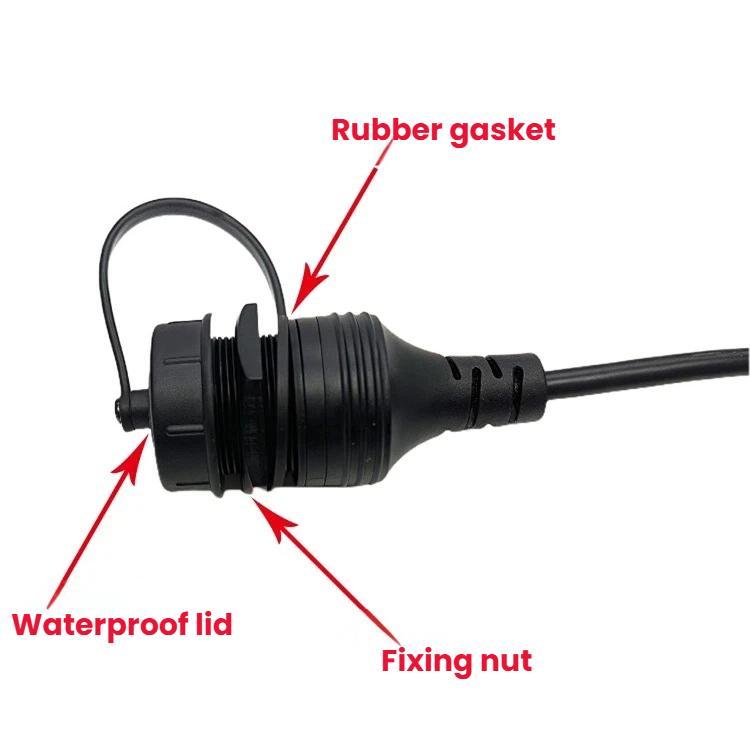 Male To Female 1m Car Boat Yacht Dashboard Extension AMAF Data Charging Connection Cable, USB3.0, USB2.0