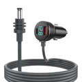 FSJ-089 163W For Starlink Mini Digital Display Waterproof Car Charger DC Power Cigarette Lighter, Black 3m, Black 5m, Grey 3m, Grey 5m
