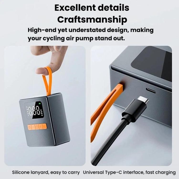 ALW-CQ-16 Automotive Digital Tire Inflator With Pressure Detection Portable Emergency Explosion-Proof Air Pump