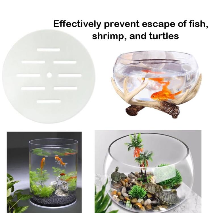 Perforated Acrylic Fish Tank Anti-Jump Cover, Single, Double