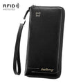 Baellerry C3166 Long Antimagnetic RFID Zipper Clutch Large Capacity Multi-Card Wallet