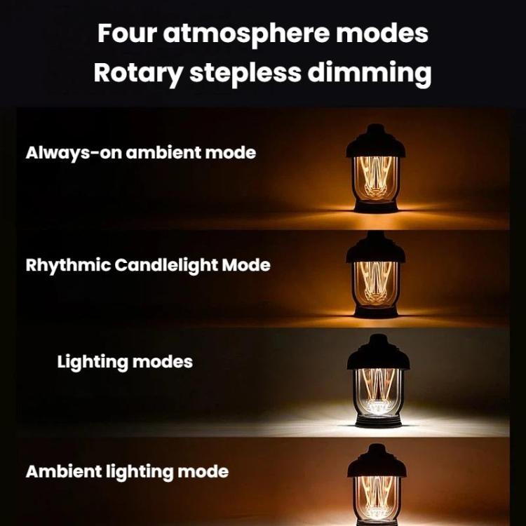 SB-6620 IPX6 Waterproof Outdoor LED Light Multi-Functional Portable Dimmable Camping Lantern