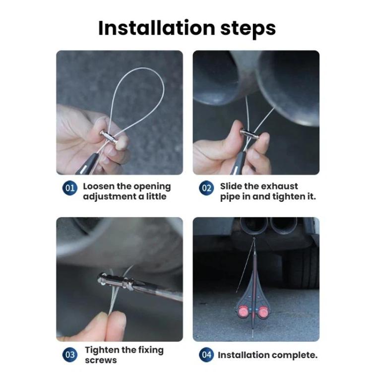 Automotive Wear-resistant Exhaust Pipe Grounding Anti-static Strap, Luminous + Reflective, Reflective