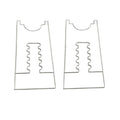 2pcs /Set Prevent Sliding Wall Damage Adjustable Acrylic Spacer Pads, 5 Slot, 6 Slot