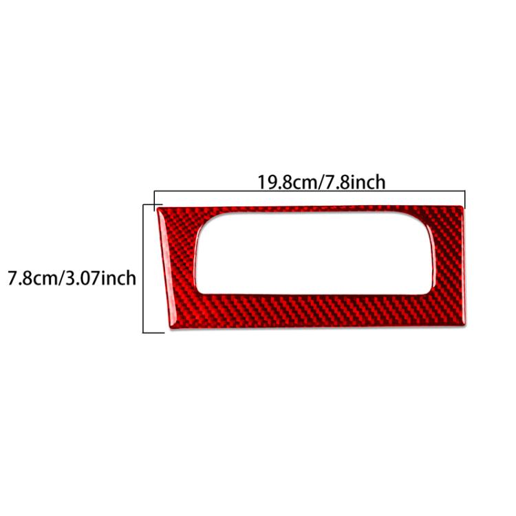 For Kia Sportage NQ5 22-25 Center Console Charging Frame Decorative Sticker, Red Carbon Fiber
