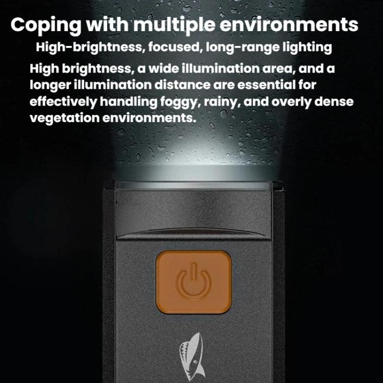 Portable High-Brightness Bike Light 4-Mode Outdoor Night Riding Light, SMILING SHARK QX-D404