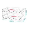 Household Wine Storage Rack Transparent Stackable Water Bottle Organizer, 3-Unit, 4-Unit