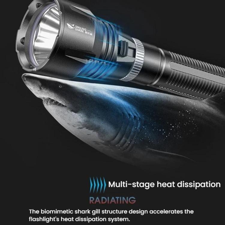 High-Intensity Diving Flashlight Amphibious Magnetic Control Diving Light, SMILING SHARK SD-Q20A, SMILING SHARK SD-Q20B