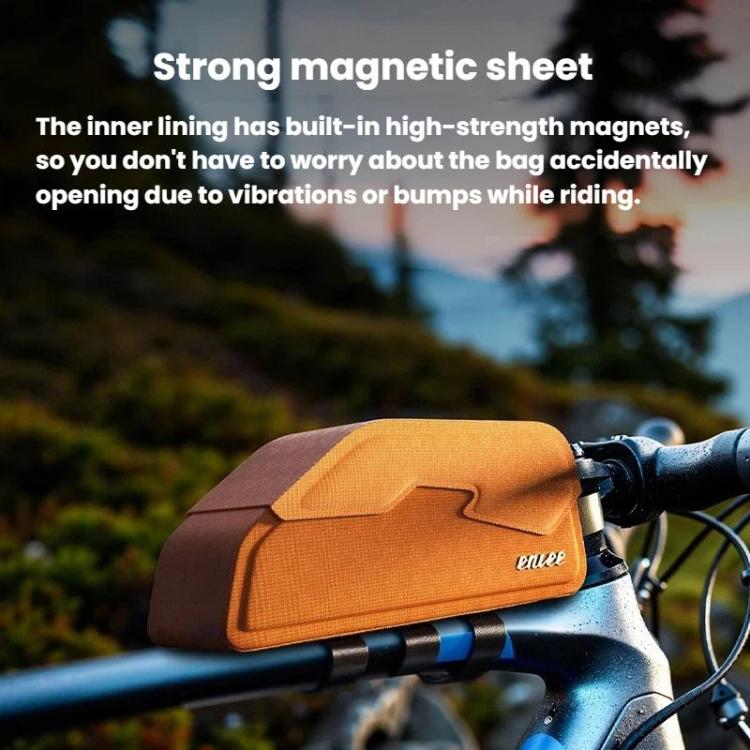 ENLEE EGO3 Bike Magnetic Flip Top Tube Bag Waterproof Cycling Front Frame Bag
