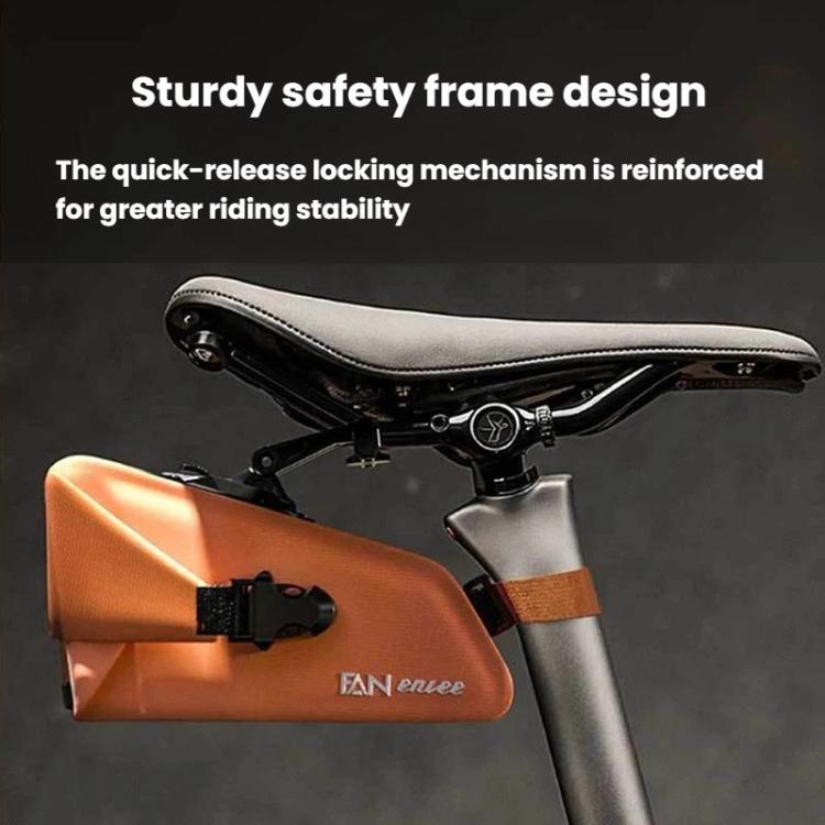 ENLEE Bike Quick-Release Seat Bag Waterproof Reflective Saddle Bag, 1.5L Orange, 1.5L Green, 1.5L Black, 1.3L Orange, 1.3L Green, 1.3L Black