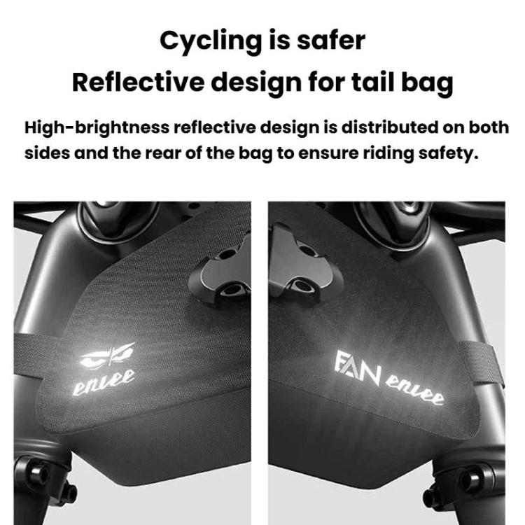 ENLEE Bike Quick-Release Seat Bag Waterproof Reflective Saddle Bag, 1.5L Orange, 1.5L Green, 1.5L Black, 1.3L Orange, 1.3L Green, 1.3L Black