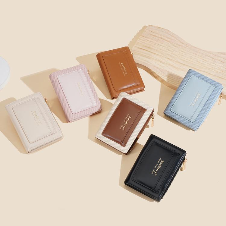 Baellerry N8360 Women Compact Wallet Multi-Card Compartment Coin Purse Zipper Card Holder