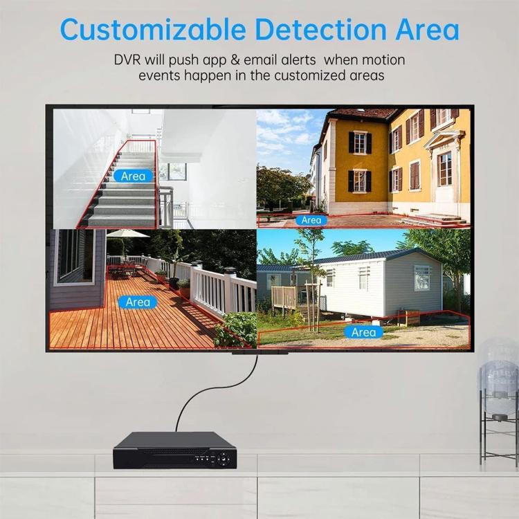 5-In-1 Hybrid Security DVR Recorder 1080N High Definition Home CCTV System For Analog/AHD/CVI/TVI/IP Cameras, 4CH, 8CH