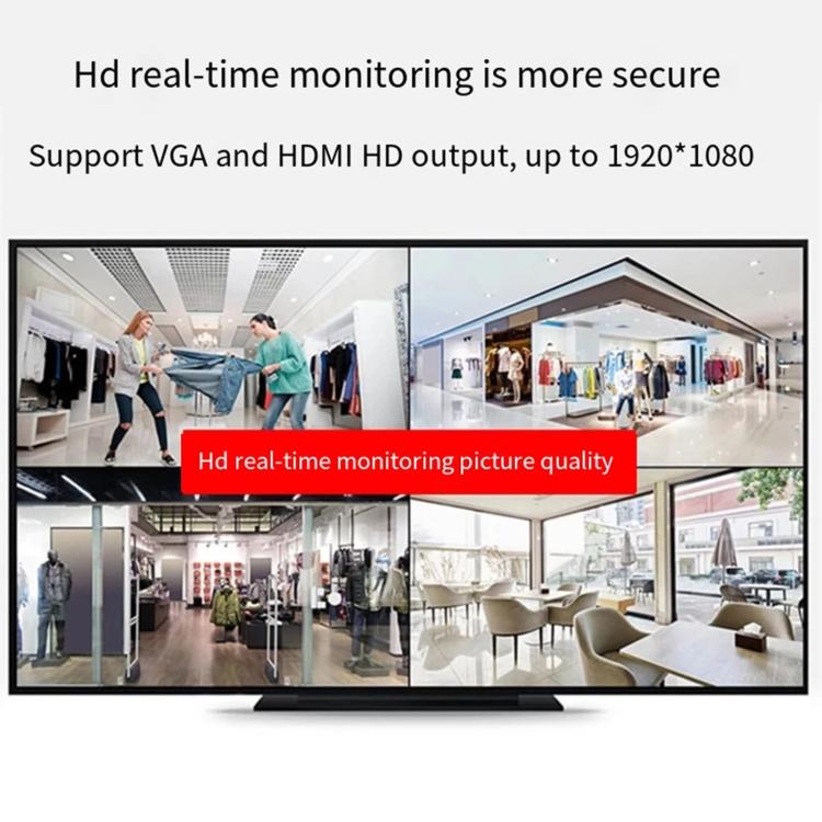 5-In-1 Hybrid Security DVR Recorder 1080N High Definition Home CCTV System For Analog/AHD/CVI/TVI/IP Cameras, 4CH, 8CH