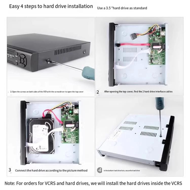 5-In-1 Hybrid Security DVR Recorder 1080N High Definition Home CCTV System For Analog/AHD/CVI/TVI/IP Cameras, 4CH, 8CH