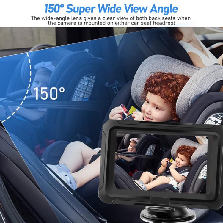4.3 Inch 1080P HD Car Baby Monitor Infrared Night Vision Camera, With Cigarette Lighter, With USB