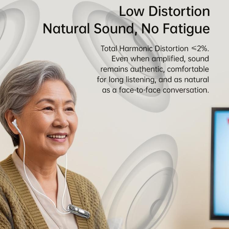 FT-10 Noise Reduction Long-Lasting Hearing Aid Headphones Clip-On Sound Amplifier