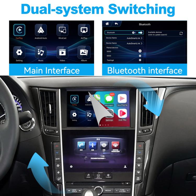 Wireless CarPlay Module Decoder, For Infiniti Q50/Q60/Q50L/QX50 2015-2019 JOYEAUTO WZIN-1, For Infiniti QX60/Q70 2015-2019 JOYEAUTO WZIN-2, For Infiniti QX70/Q70 Low 2017-2019 JOYEAUTO WZIN-3, For Infiniti Q50/Q60/Q50L 2013-2015 JOYEAUTO WZIN-4        ...