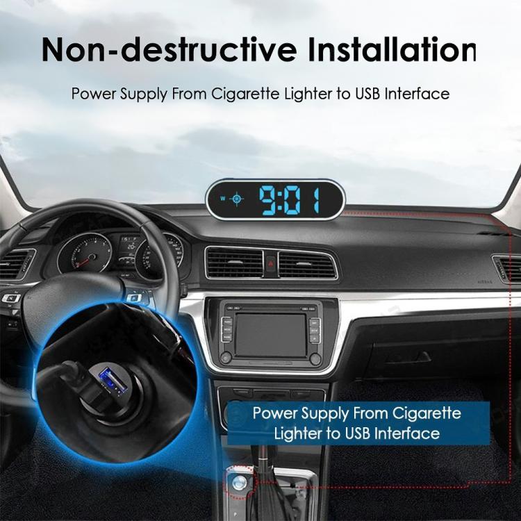 Colorful Head Up Display MPH/KMH Switchable Vehicle Speed Safety Warning Device, USB Cable, Dual USB Car Charger