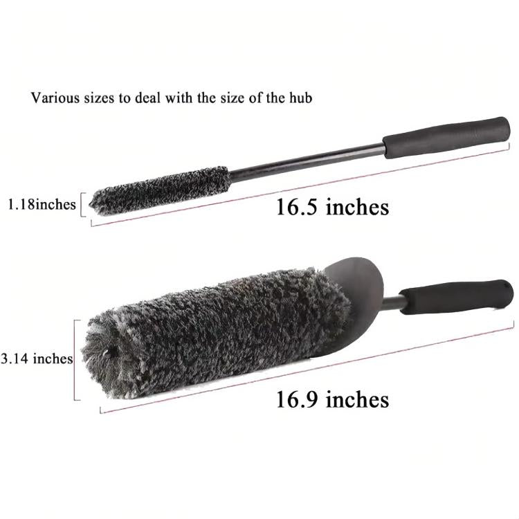 Artificial Wool Fiber Stick Car Crevice Wheel Hub Cleaning Brush