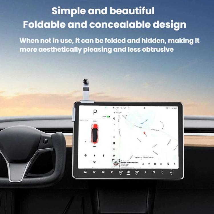 Rotatable Car Center Console Phone Holder Base, For Tesla / BYD / NIO and Other New Energy Vehicle Displays, Single Base, Base+Magnetic Mount