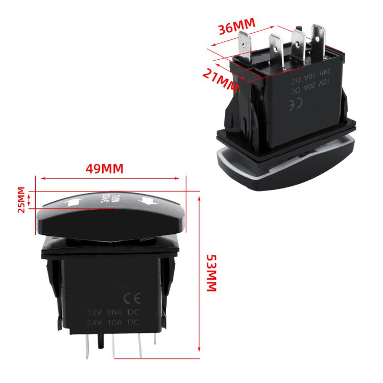 ATV LED Turn Signal Relay Kit, 8 LED Lights+Square Horn, 4 LED Lights+Square Horn, 6 LED Lights+1 Switch