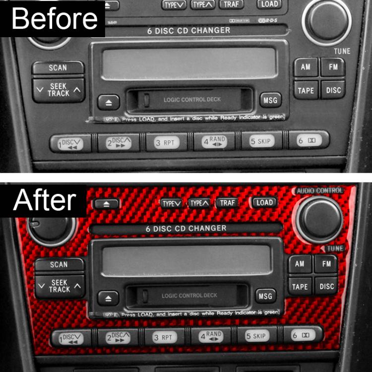 For 1999-2005 LEXUS IS300 Left-Hand Drive Radio Panel Sticker Type A, Type A Black, Type A Red