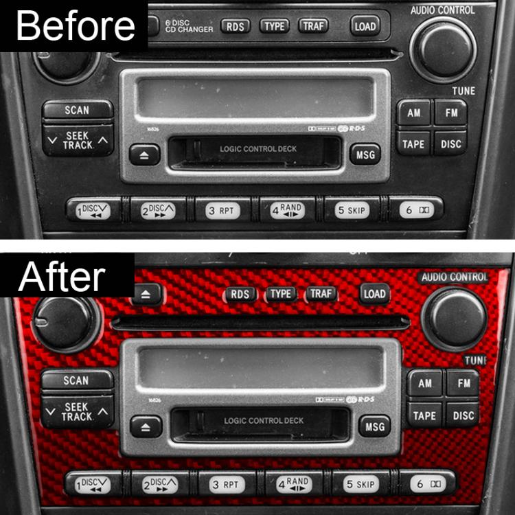 For 1999-2005 LEXUS IS300 Left-Hand Drive Radio Panel Sticker Type B, Type B Black, Type B Red
