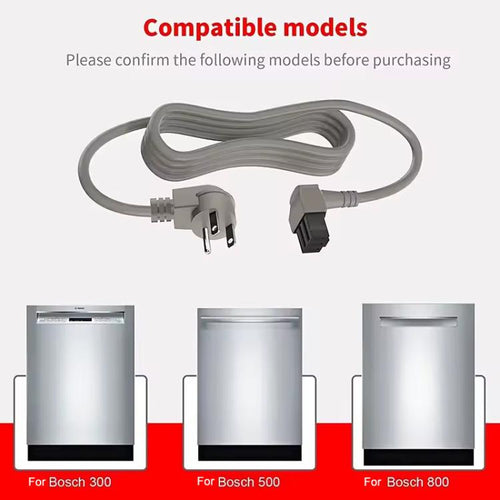 00645033 Power Cable Cord For Bosch 300/500/800 Series Dishwashers Replacement Parts, US Plug, EU Plug