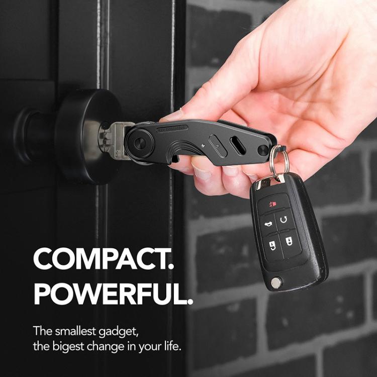 Vintage Style Aluminum Key Holder Car Key Fob Clip for 2-6 Keys Ideal Gift for Men