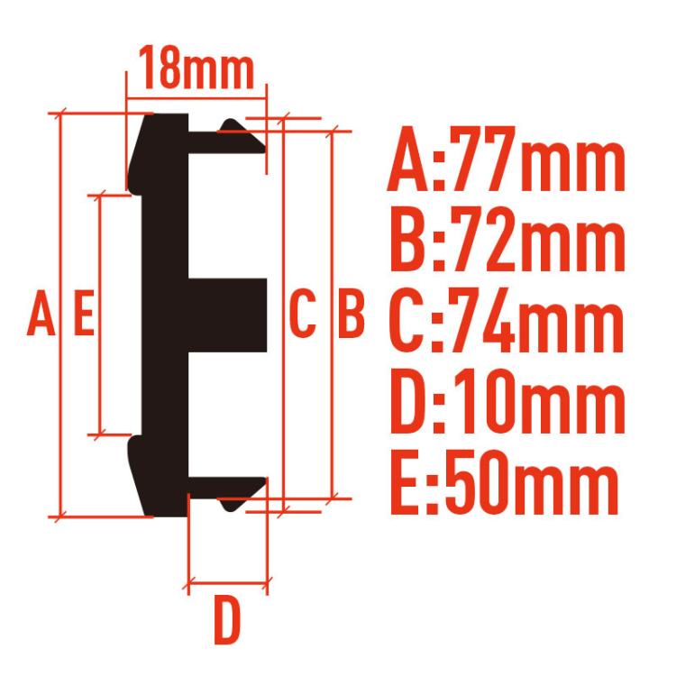 4pcs /Set 77mm Outer Diameter Blank Aftermarket Wheel Hub Center Caps