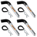 4pcs /Set Rust-Resistant Trailer Hitch Pins + R-Clips, 5/8 inch 7005