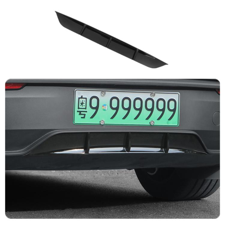 For Tesla 2025+ Model Y Juniper Rear Spoiler Rear Diffuser Trim, Black Spray Paint, Gloss Carbon Water Transfer Printing, Matte Carbon Water Transfer Printing, Frosted Black ABS, White Spray Paint