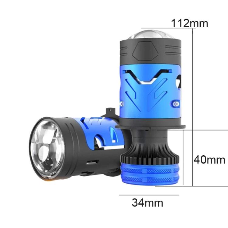 2pcs 6000K Automotive LED Laser Headlights Super Bright with Lens