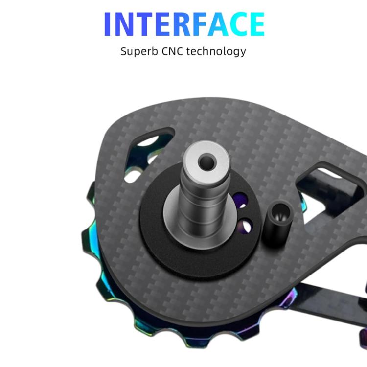 CYCLAMI Shifter Carbon Fiber Road Bike Ceramic Rear Derailleur Large Pulley, For Shimano 8000 / 8020 / 8050 / 8070 / 8170 / 9100 / 9150 / 9170, For Shimano R7000, For Shimano 5800 / 5700, For Shimano 6800 / 6870 / 9000 / 9070