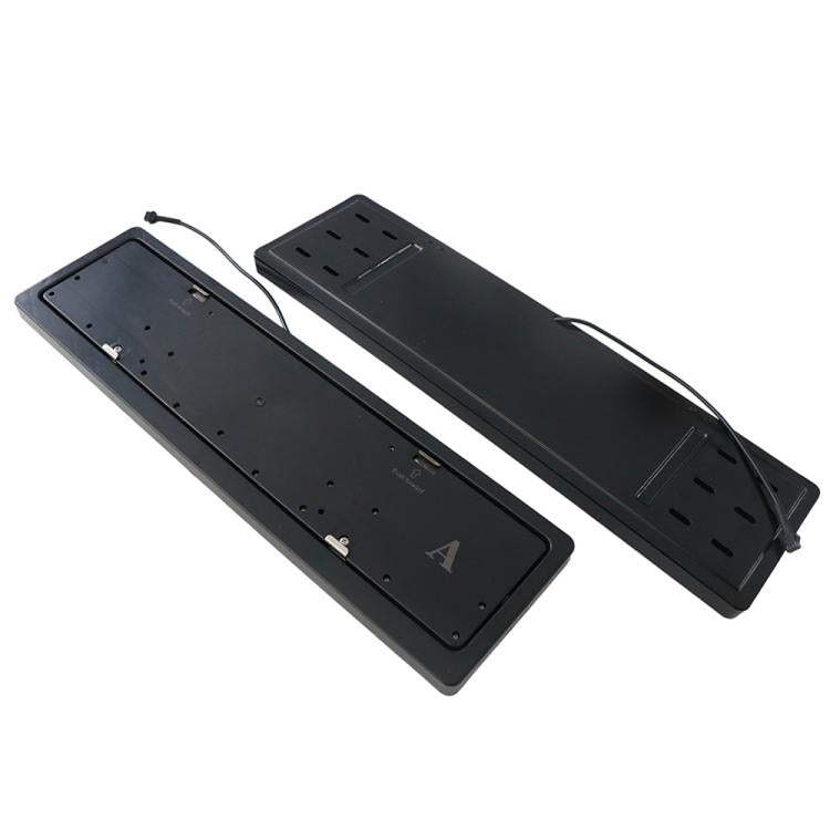 European-Standard Electric Vehicle License Plate Flip Frame Modification, Single Plate, Double Plate
