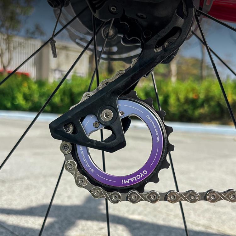 Hollow Eccentric Rear Derailleur Pulley 18T Ceramic Bearing DIY Bike Parts, CYCLAMI CYC-18T