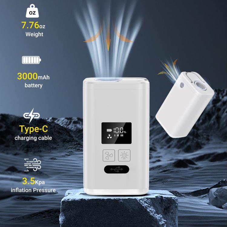 Outdoor Digital Display Electric Air Pump Integrated Inflation Air Blower With Illumination Portable Mini Air Pump