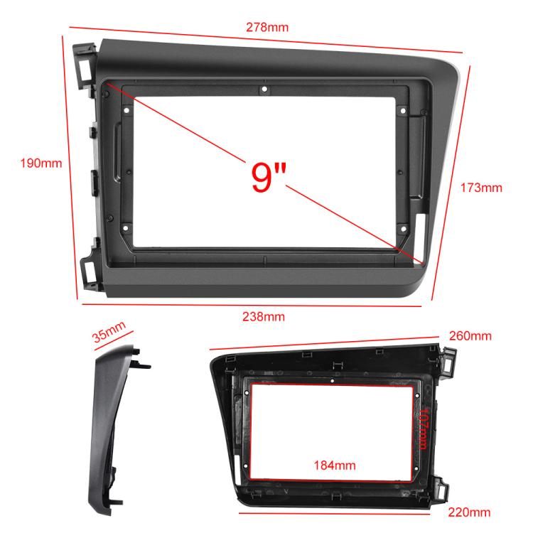 For Honda Civic Android 15 Car Navigation Bluetooth Player, 4-Core 2GB + 64GB, 4-Core 4GB + 64GB, 4-Core 4GB + 128GB, 8-Core 4GB + 64GB, 8-Core 6GB + 128GB