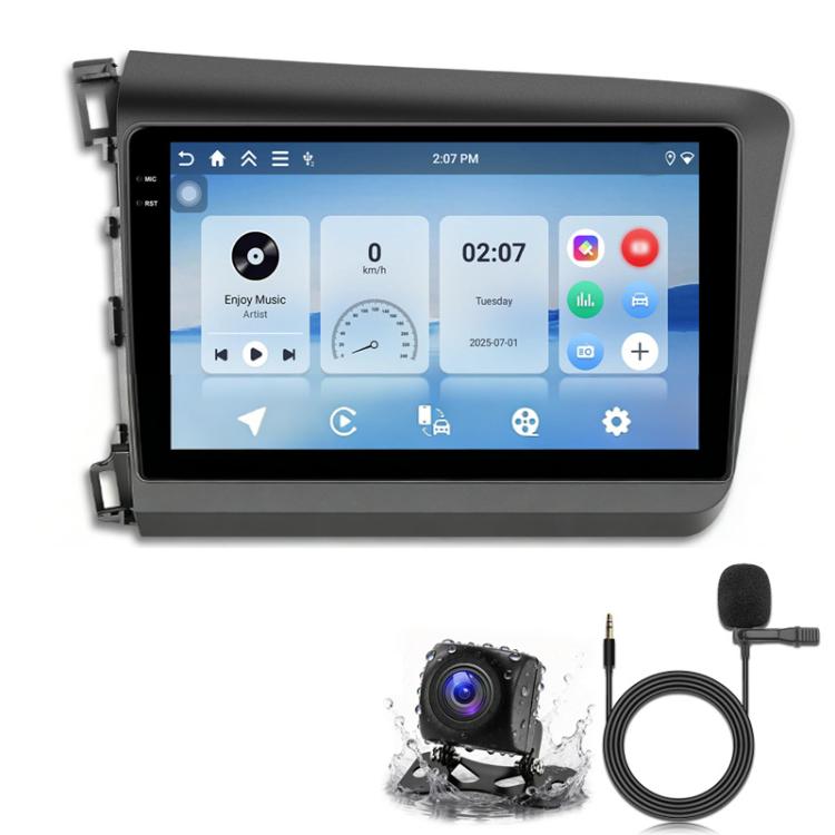 For Honda Civic Android 15 Car Navigation Bluetooth Player, 4-Core 2GB + 64GB, 4-Core 4GB + 64GB, 4-Core 4GB + 128GB, 8-Core 4GB + 64GB, 8-Core 6GB + 128GB