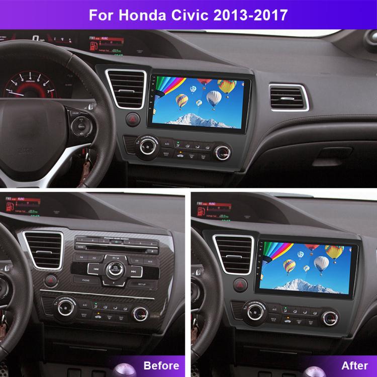For Honda Civic US Left Hand Drive Android Car Central Control Screen Navigation Bluetooth Player, 4-Core 2GB + 64GB, 4-Core 4GB + 64GB, 4-Core 4GB + 128GB, 8-Core 4GB + 64GB, 8-Core 6GB + 128GB