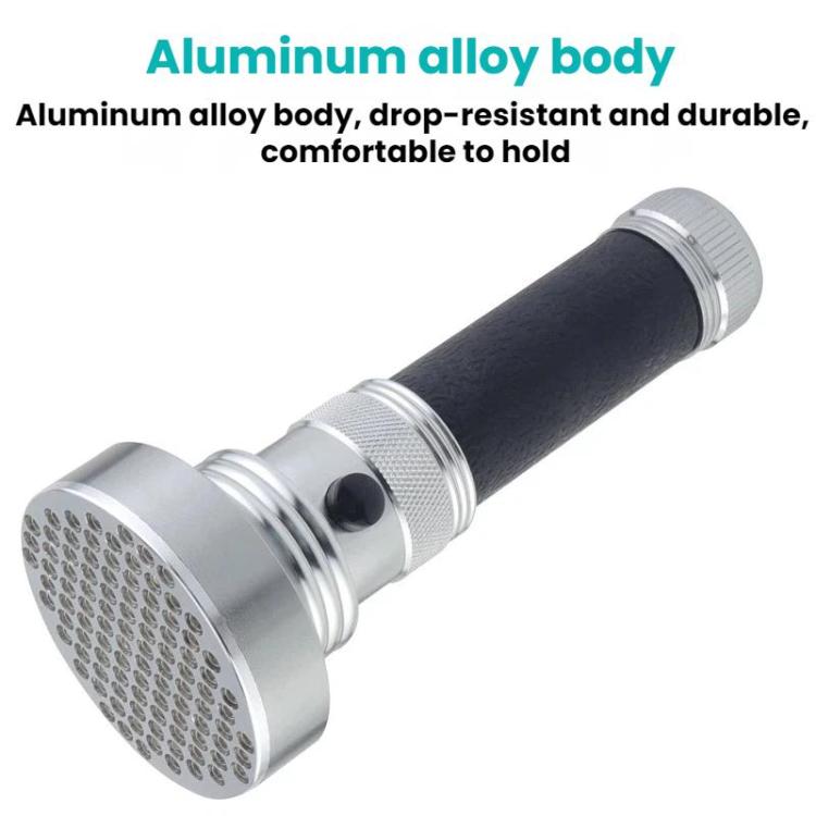 100 LED Aluminum Alloy Banknote Detector UV Flashlight