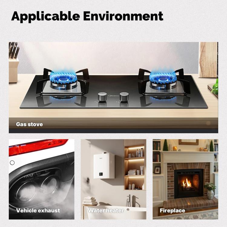 MOES Carbon Monoxide Temperature & Humidity Detector Monitoring Alarm Sensor, 3 In 1 US Plug, 3 In 1 EU Plug, 4 In 1 Gas US Plug, 4 In 1 Gas EU Plug, 4 In 1 Smoke US Plug, 4 In 1 Smoke EU Plug, 5 In 1 Gas+Smoke US Plug, 5 In 1 Gas+Smoke EU Plug